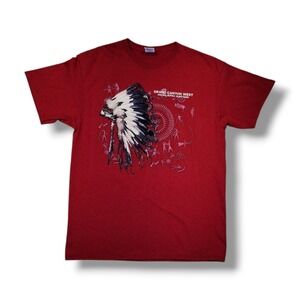 Vintage Grand Canyon West Hualapai Nation Tourist Travel Red T-Shirt Men's L
